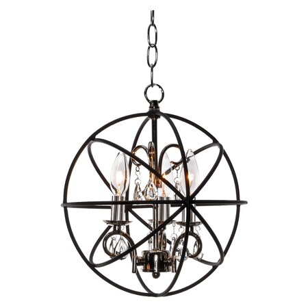 Maxim Orbit 3-Light Chandelier 25140ARPN